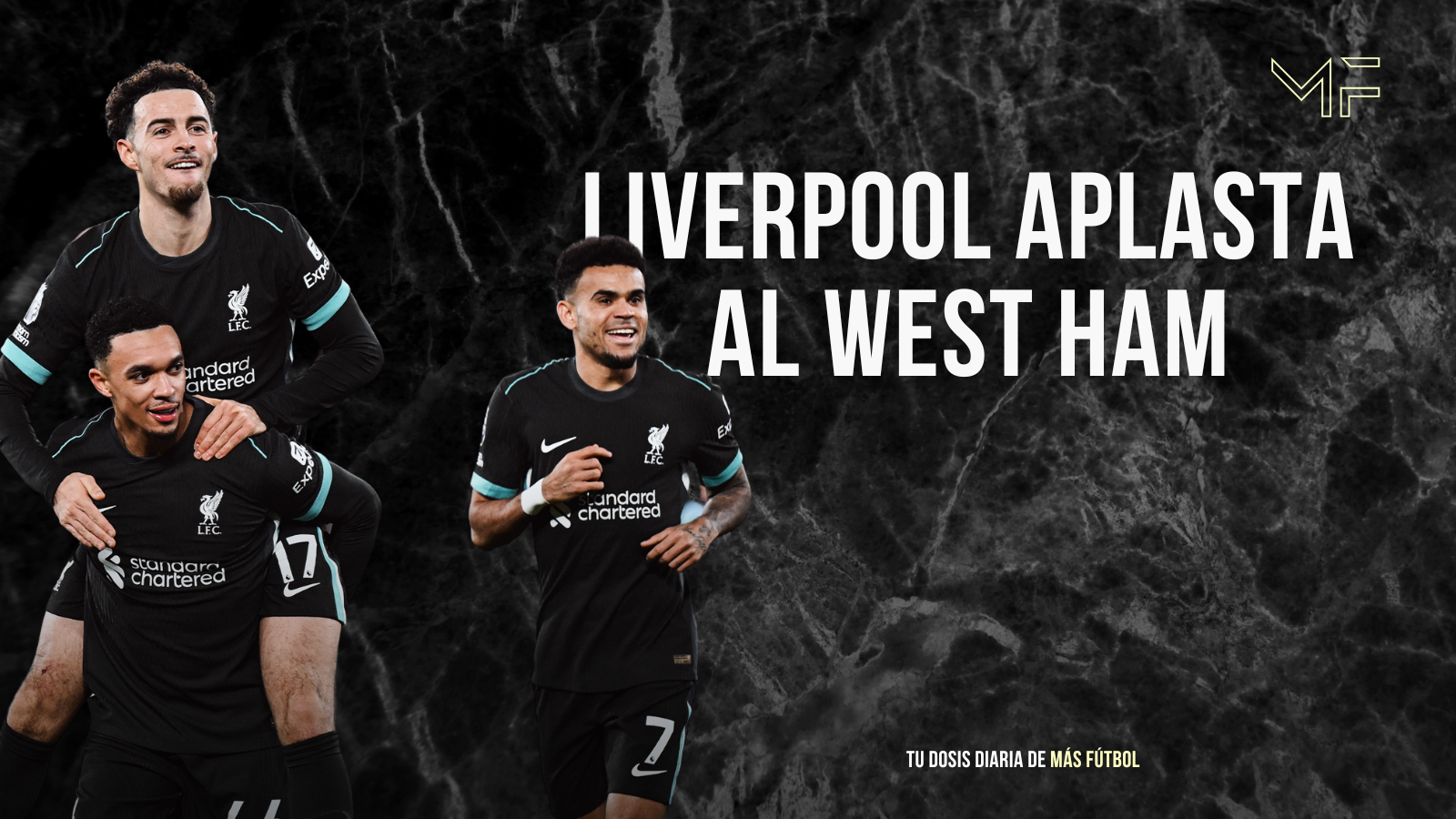 Liverpool aplasta al West Ham: la máquina de Arne Slot acelera hacia la Premier