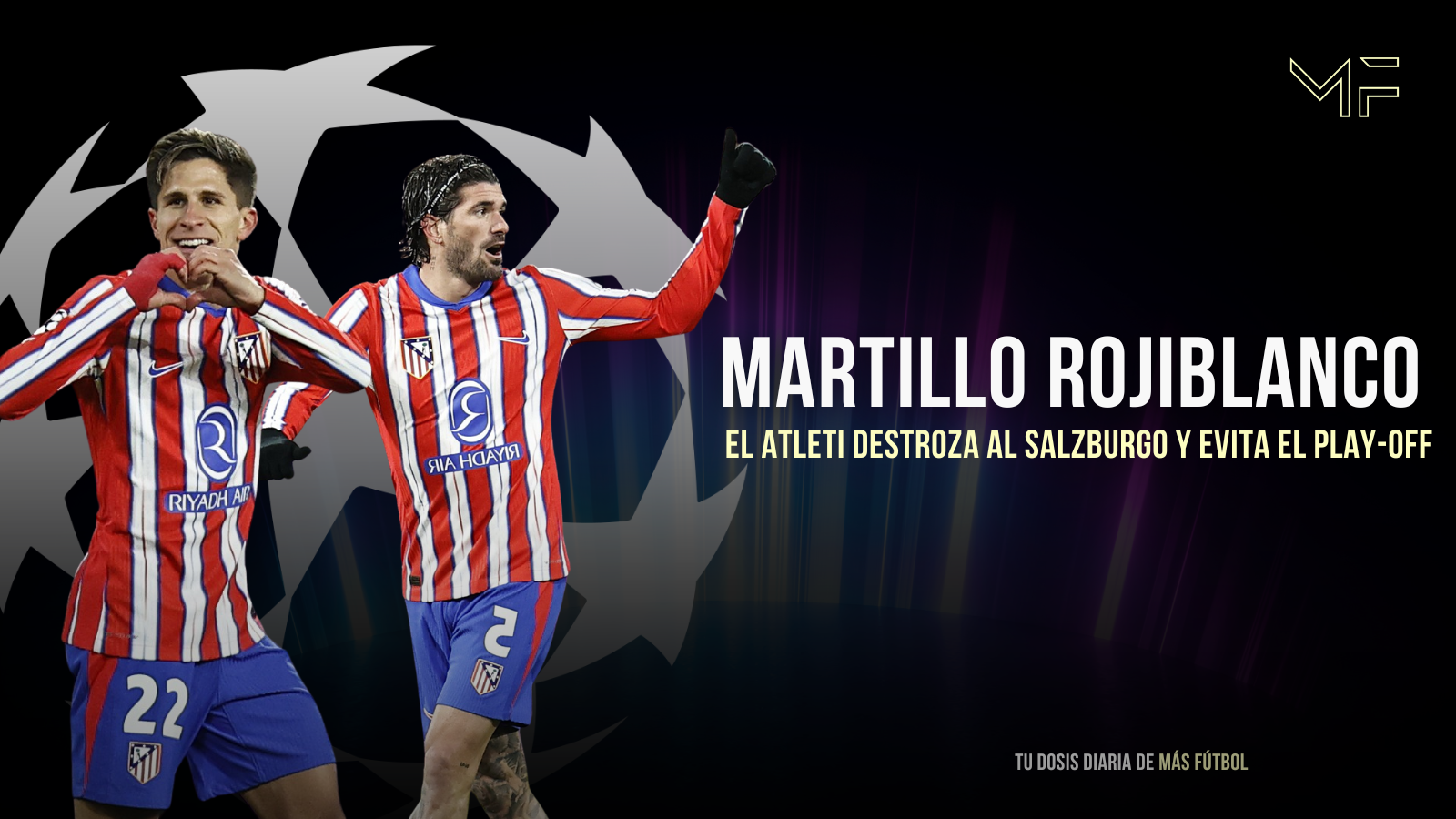 El Atlético de Madrid se instala entre los 8 mejores de la Champions