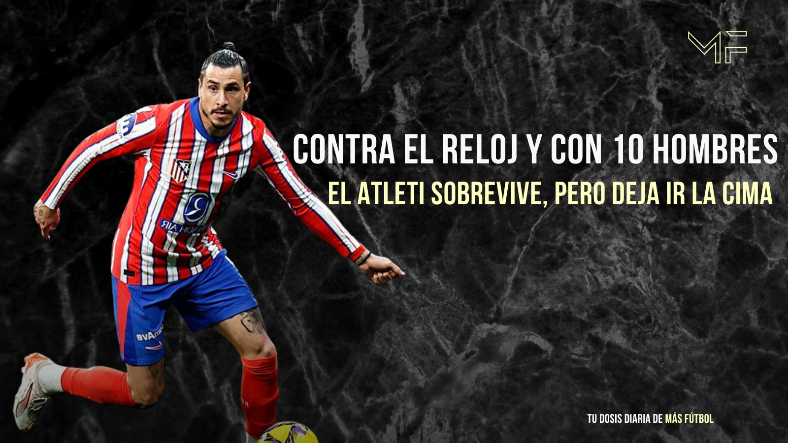 El Atleti sobrevive, pero deja ir la cima