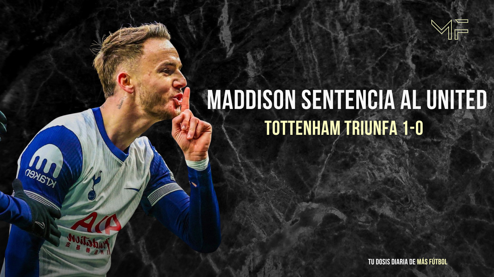 Tottenham vence al Manchester United 1-0, profundizando la crisis de los ‘Red Devils’