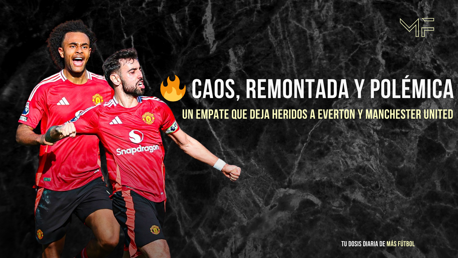 Un empate que deja heridos a Everton y Manchester United