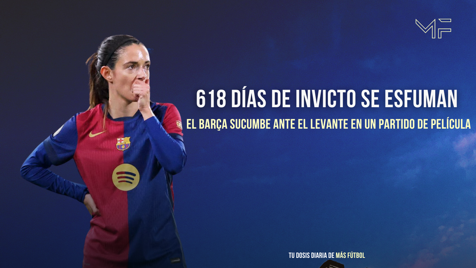 El Barça cae ante el Levante: fin a una racha histórica de 618 días sin perder en Liga F