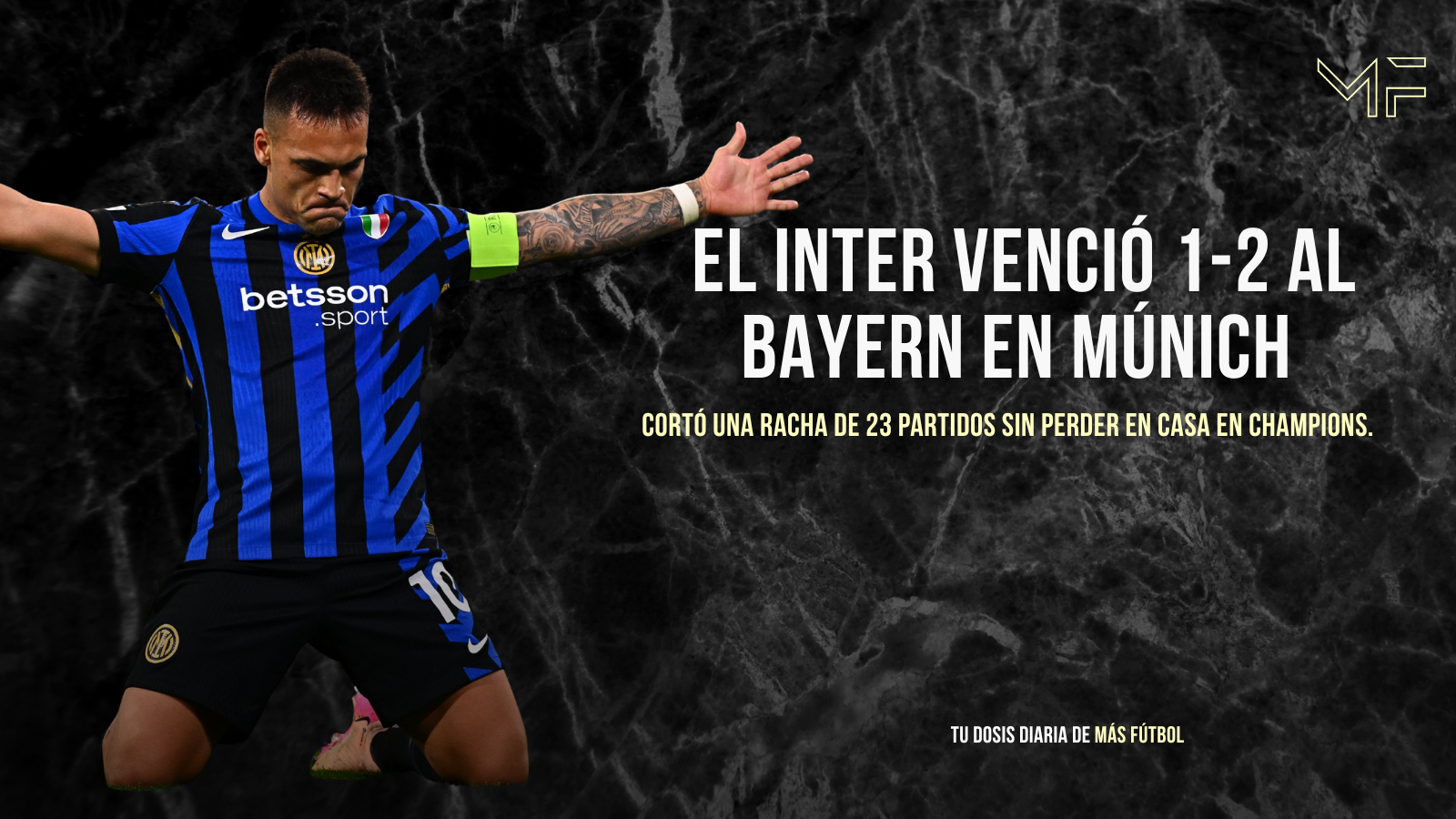 El Inter repite la historia y silencia al Bayern en su propio Allianz Arena