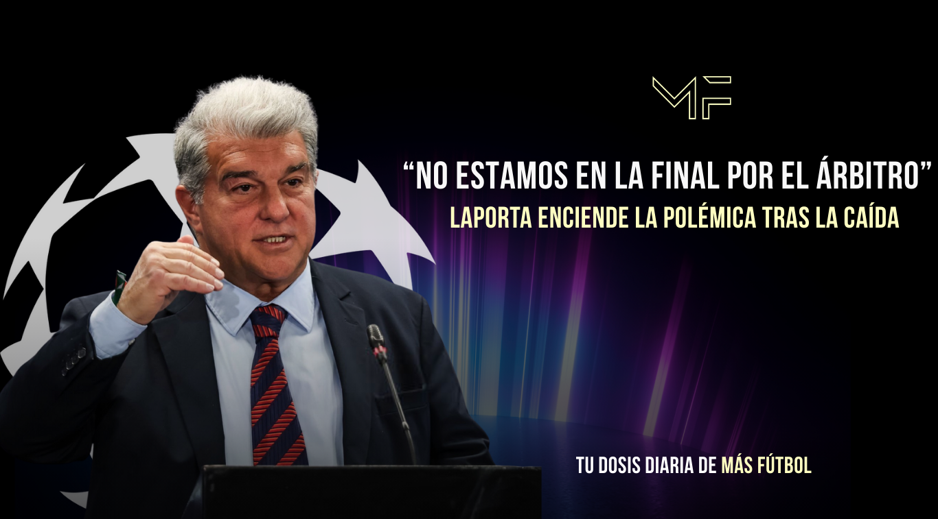 Laporta culpa al árbitro tras la caída del Barça