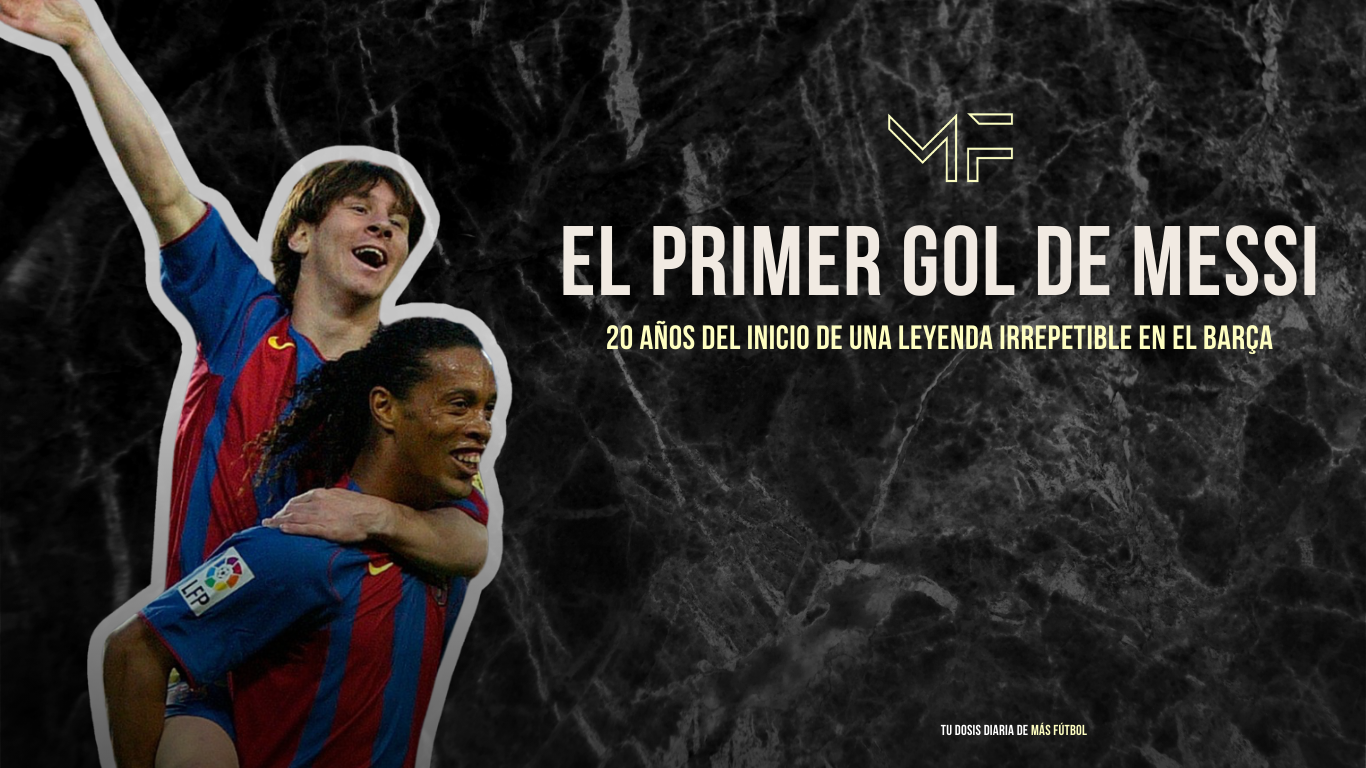 El primer gol de Messi