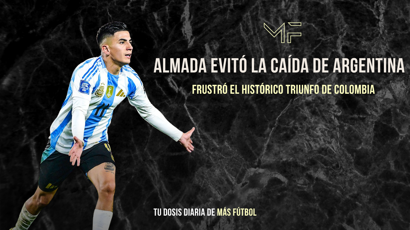 Colombia rozó el milagro, pero Almada evitó la caída de Argentina
