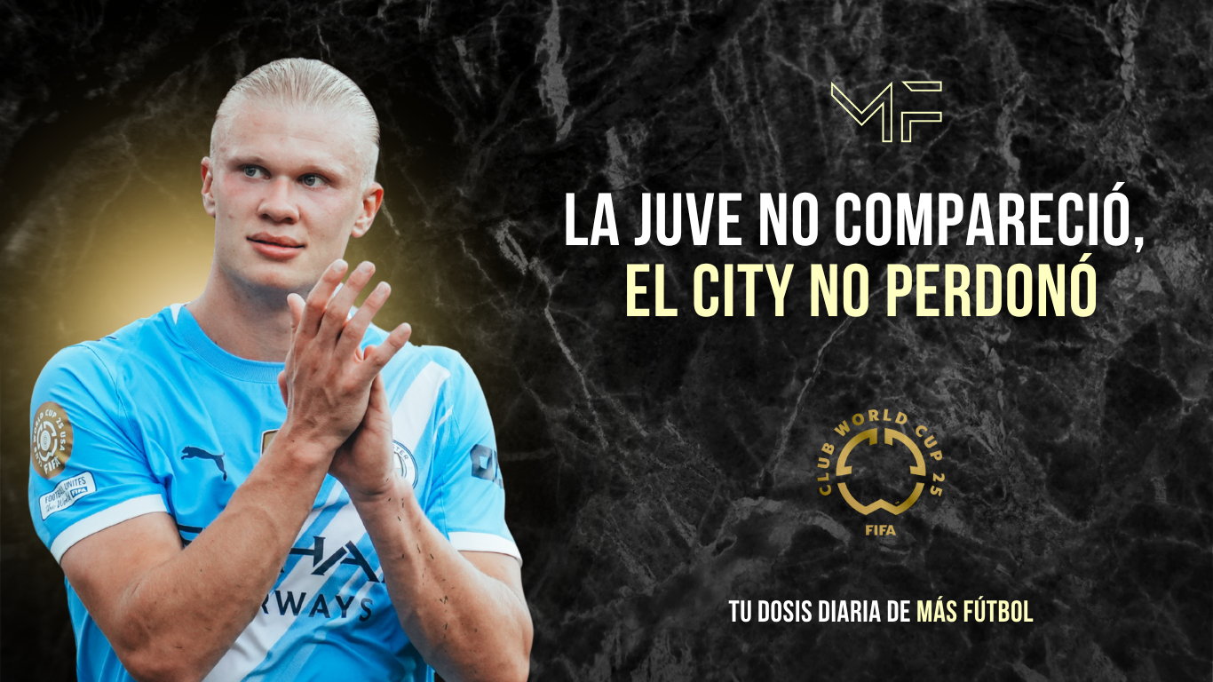 La Juve no compareció, el City no perdonó