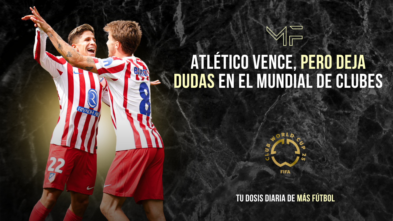 Atlético de Madrid vence, pero deja dudas en el Mundial de Clubes