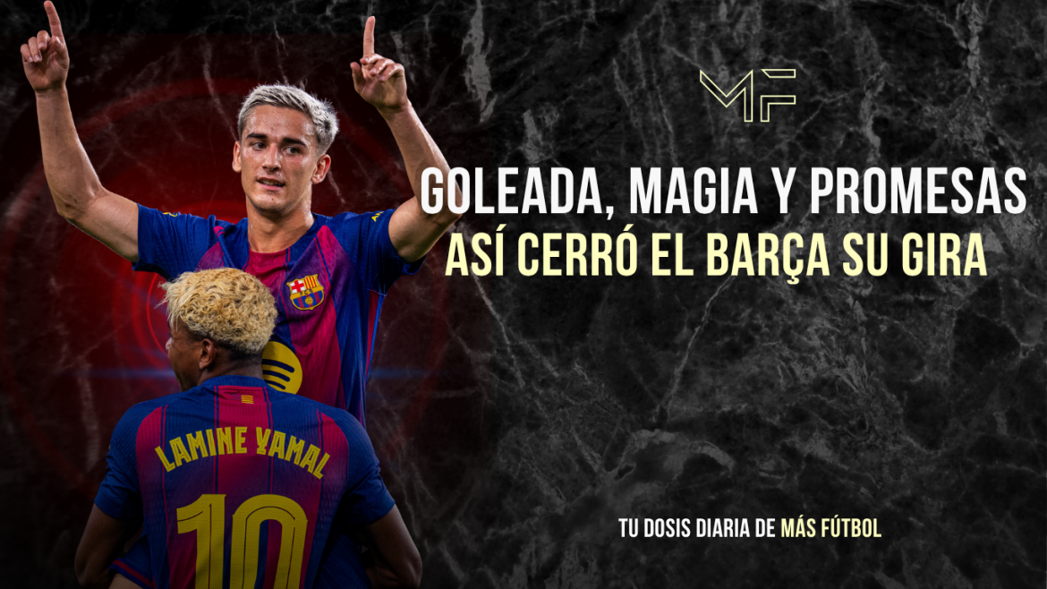 Goleada, magia y promesas: así cerró el Barça su gira