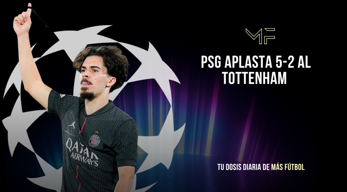 PSG aplasta 5-2 al Tottenham