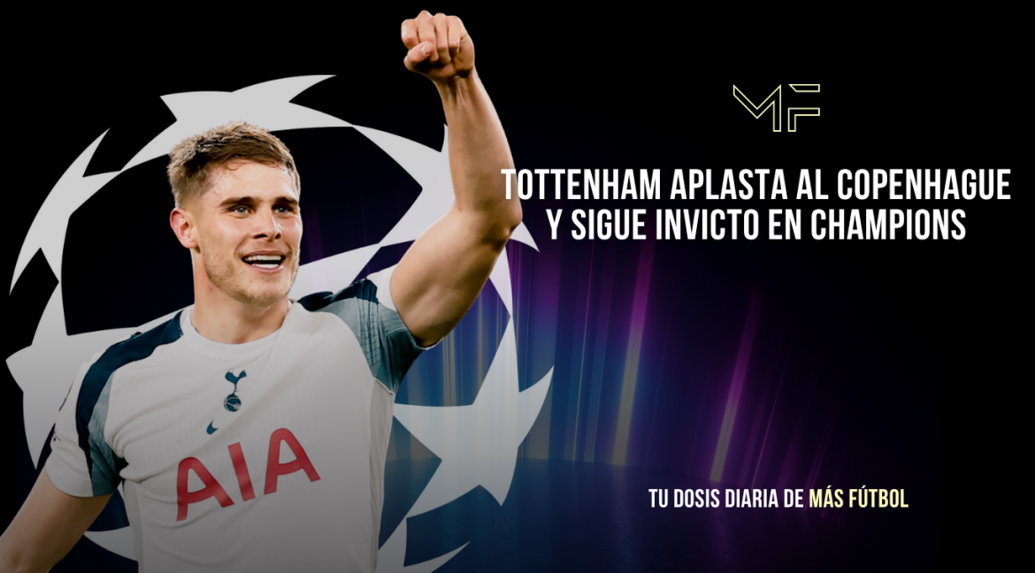 Tottenham aplasta al Copenhague