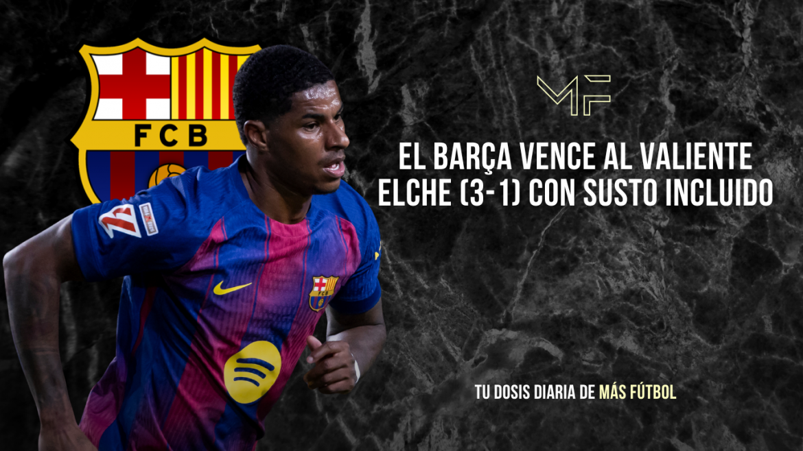 El Barça vence al valiente Elche