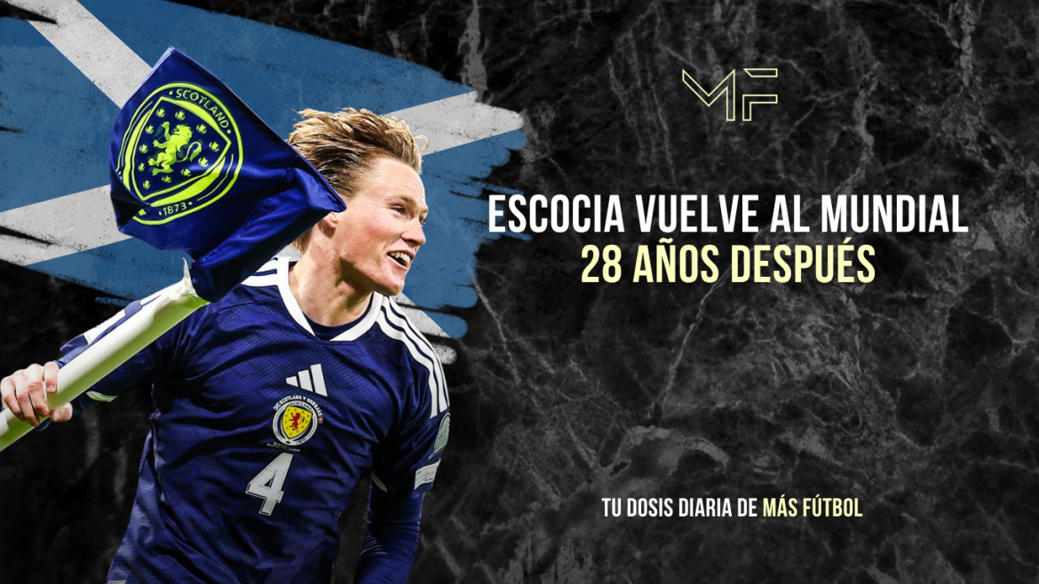 Escocia vuelve al Mundial 28 años después