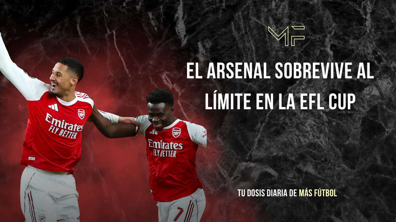 El Arsenal sobrevive al límite en la EFL Cup