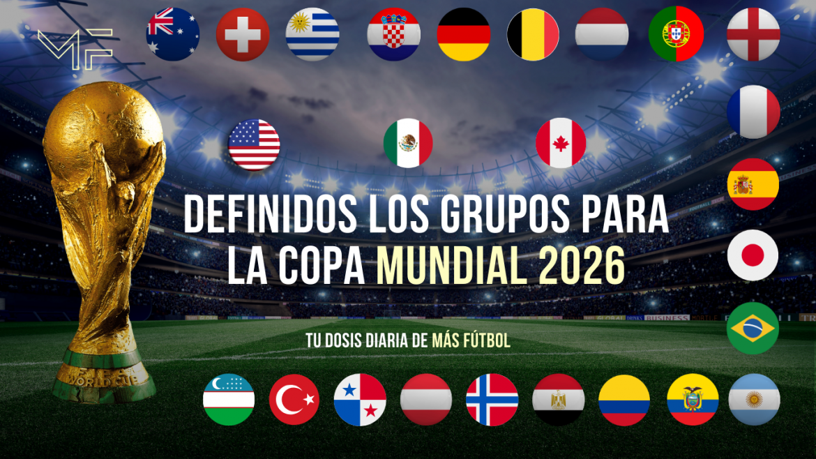 Definidos los grupos para la Copa Mundial 2026