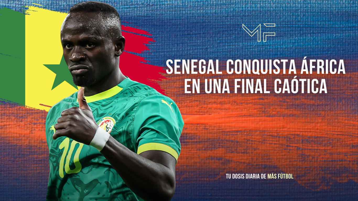 Senegal conquista África en una final caótica