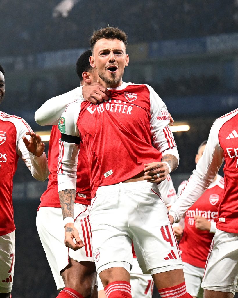 Arsenal: Ben White marca por primera vez en 20 meses.
Su último gol fue en abril de 2024, también contra el Chelsea