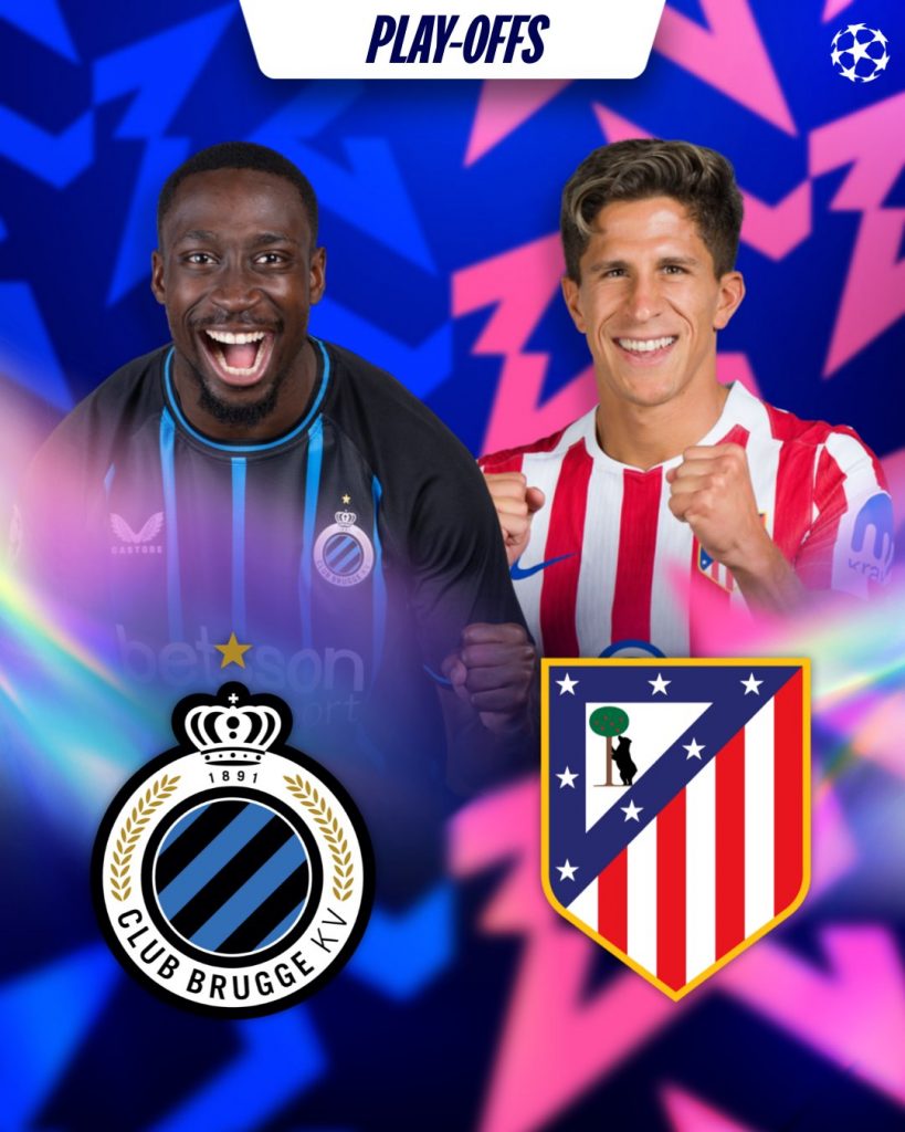 Atlético de Madrid vs Brujas en Champions League