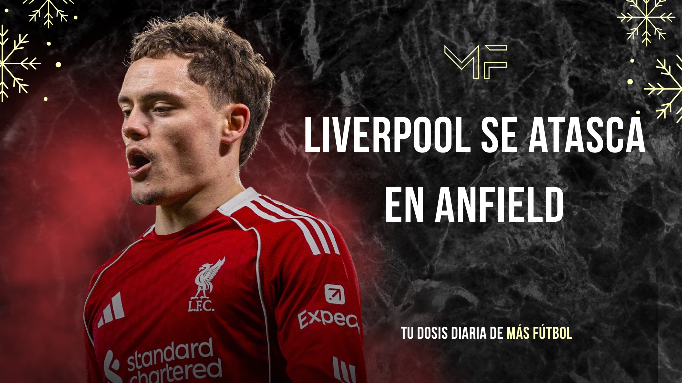 Liverpool empató 0-0 ante el Leeds en Anfield: dominio sin gol, frustración y 12 puntos de distancia con el Arsenal.