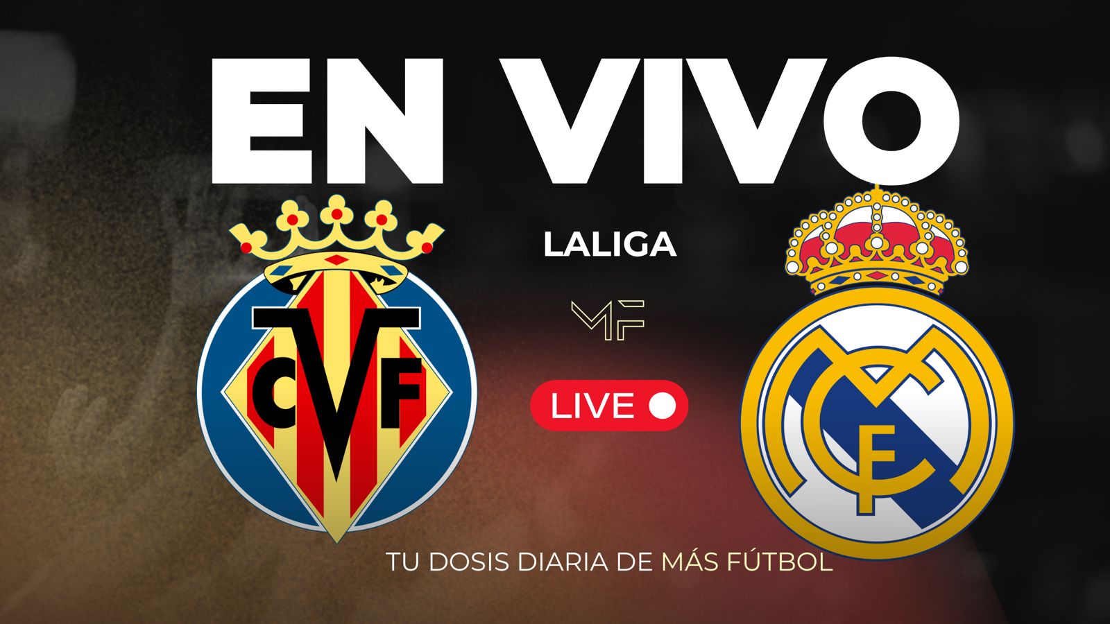Imagen del partido en vivo Villarreal vs real madrid