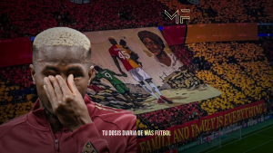 El tifo del Galatasaray que conmovió a Osimhen