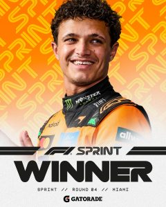 Lando Norris gana la sprint en Miami