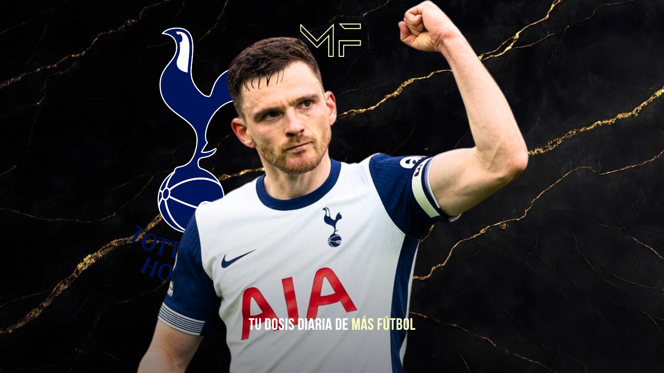Robertson con la playera del Tottenham