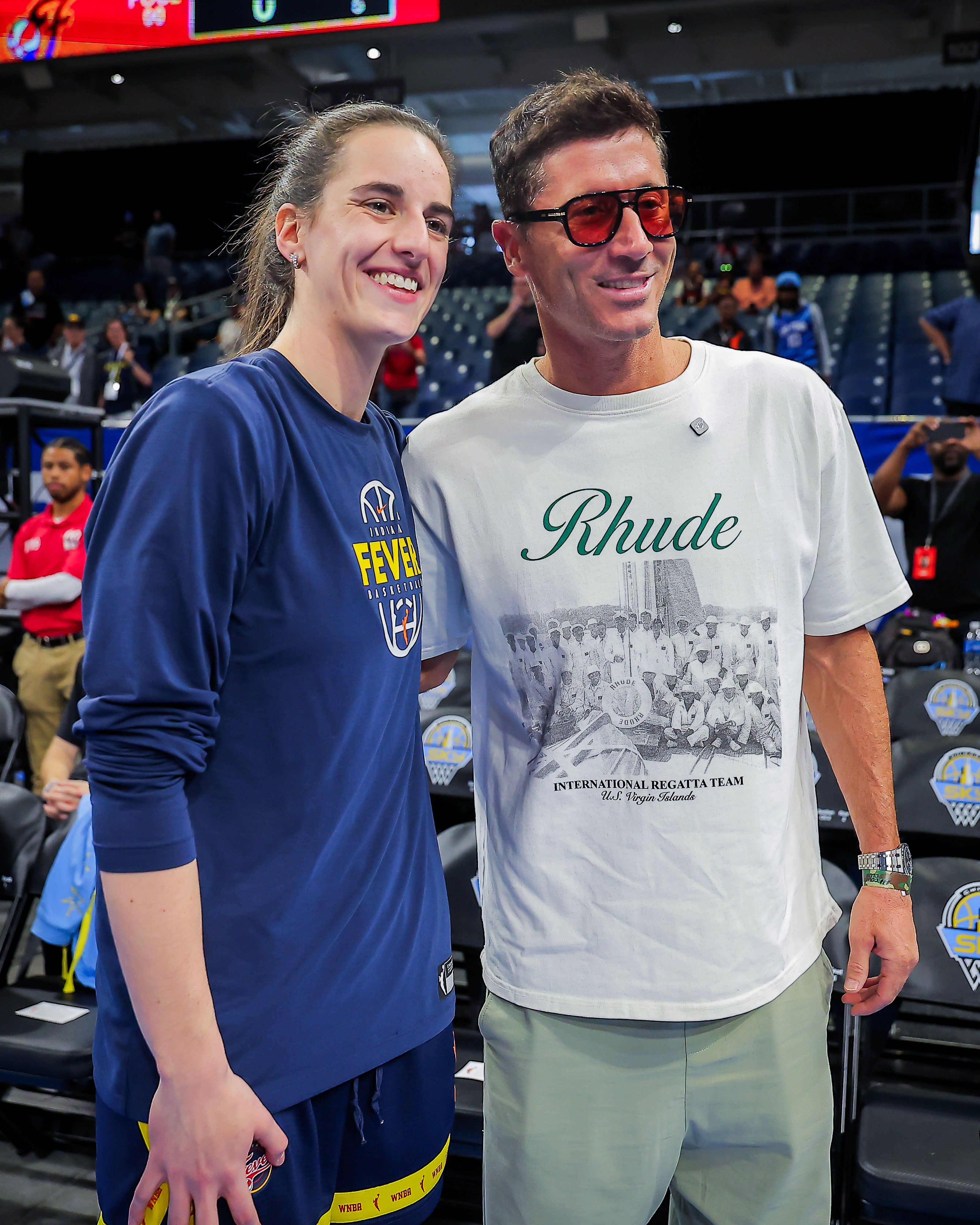 Lewandowski disfruta la WNBA en Chicago