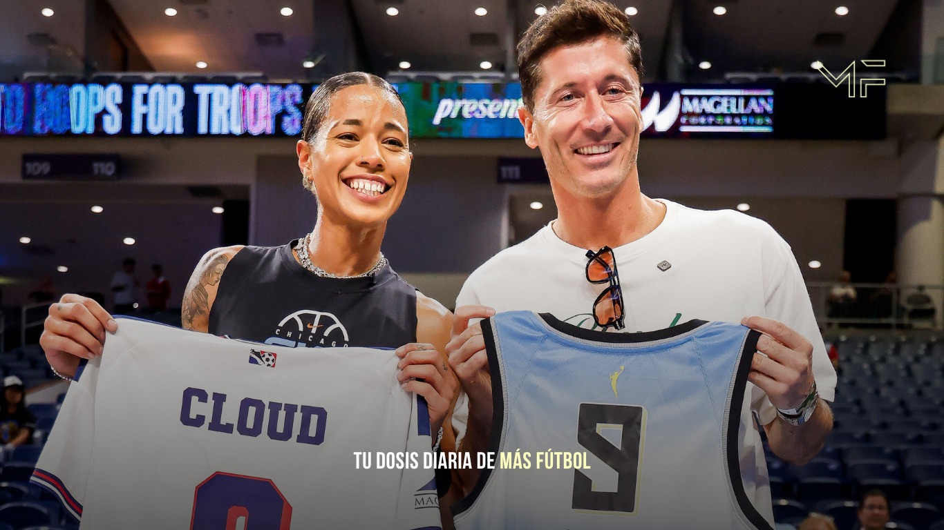 Lewandowski disfruta la WNBA en Chicago