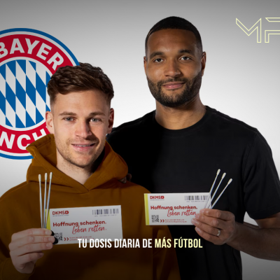 El Bayern y DKMS lanzan una campaña en el Allianz Arena para registrar donantes de células madre y luchar contra el cáncer de sangre.